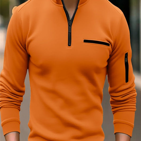 Spring And Autumn Arm Zipper Man's Sportswear