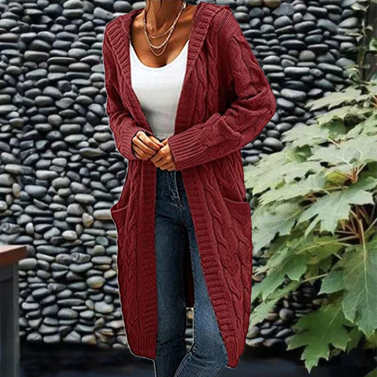 Idle Style Mid-length Cardigan Sweater