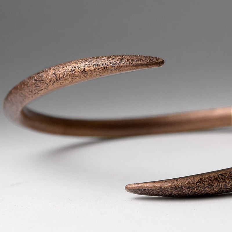Hand Forged Cuff Solid Copper Bracelet