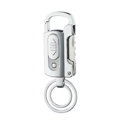 Multi-functional Keychain Charging Lighter Mini-portable Cigarette Lighter Wild Camping