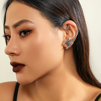 Personality Contour Scorpion Curved Ear Studs Female