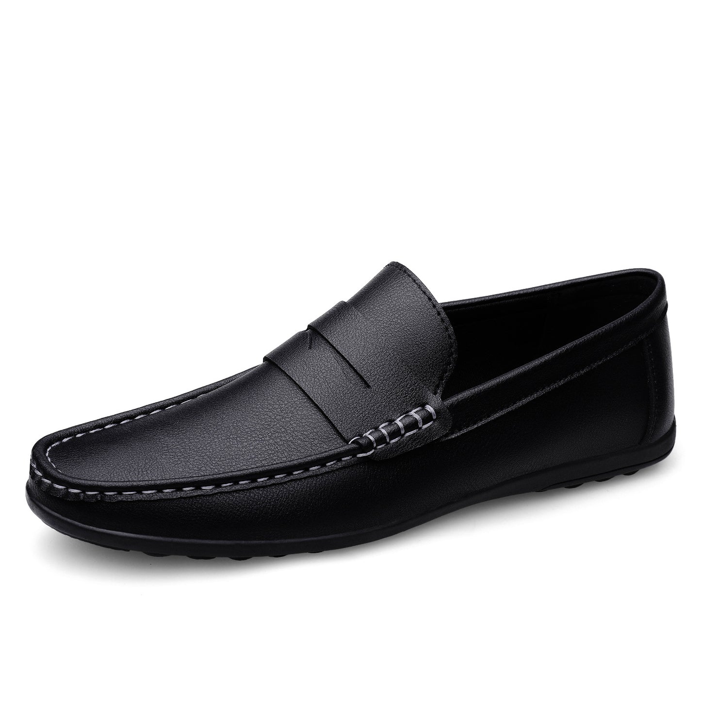 Summer Casual Leather Shoes Driving Flat Fashionable Outdoor Loafers