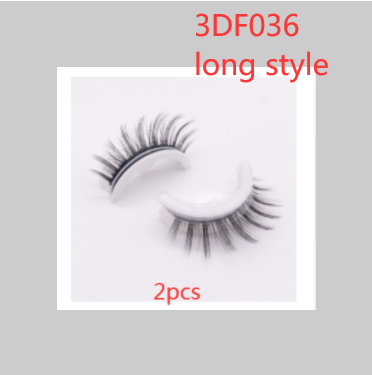 Reusable 3D Mink Lashes Natural False Eyelashes Self Adhesive Fake Glue Free Makeup Eyelash Extension Silk