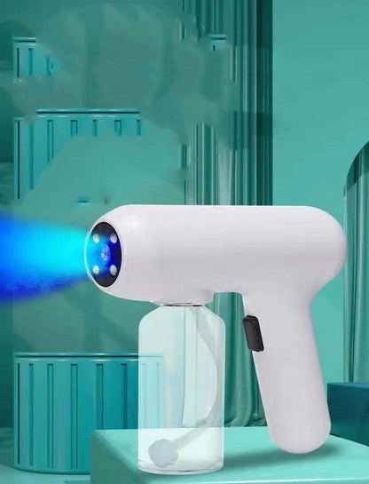 Electric Sanitizer Sprayer Handheld Blue Light Nano Steam Disinfection Spray Gun Home Car Wireless USB Humidifier Atomizer