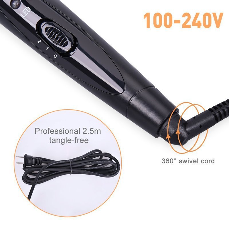 Multifunction Fast Heating Hair Curler 6in1 Interchangeable Ceramic Hair Styling Crimper Curling Roll Wand Hair Curler Iron Sets