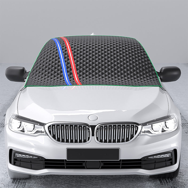 Car Sun Shade Half Car Cover Winter Anti-freezing Rain Frost Sun Block And Dustproof Sunshade Half-length Car Cover Snow Cover