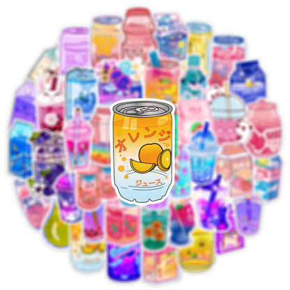 Cartoon Cute Instagram Style Drink Graffiti Stickers