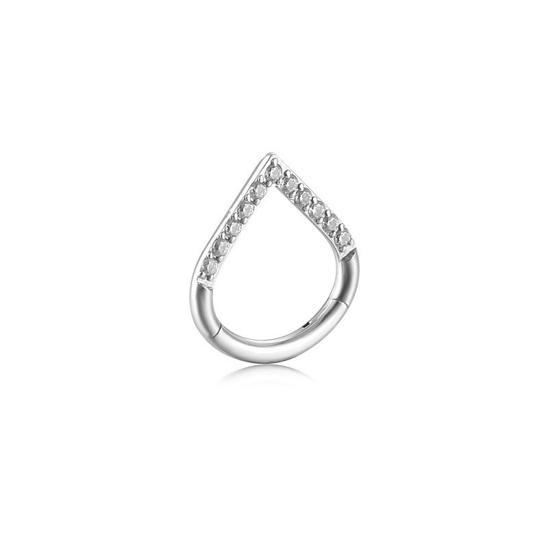 Fashion Closed Nose Ring Heart Shape