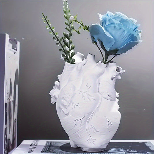 Heart Vase Resin Decorations Model Room Table