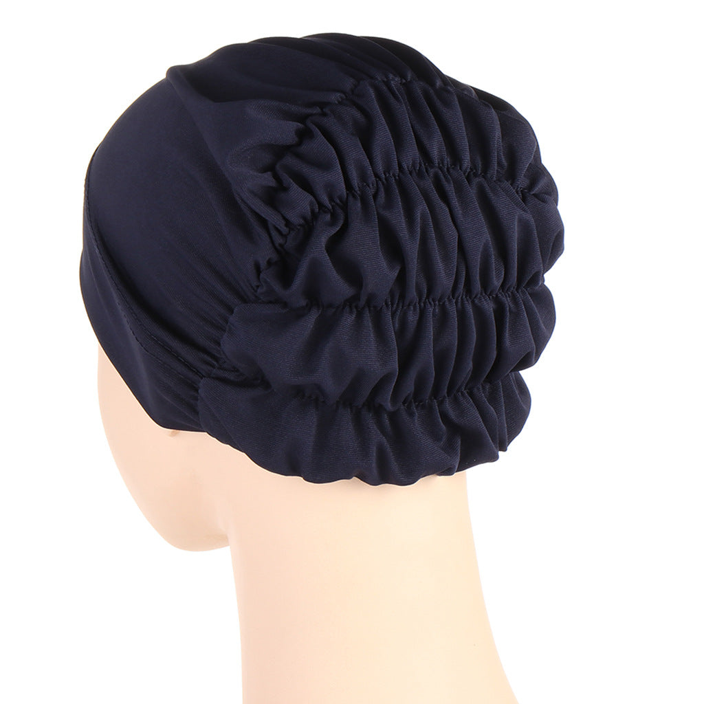 Muslim New Multicolor Back Elastic Hat