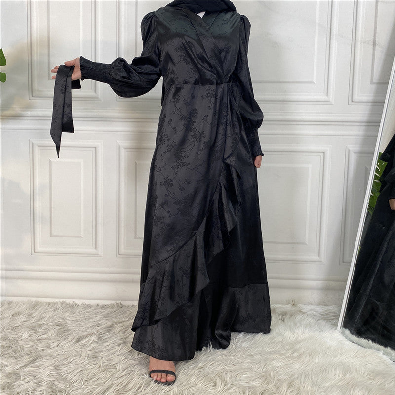 New Fashion Women's Clothing Patchwork Muslim Dress