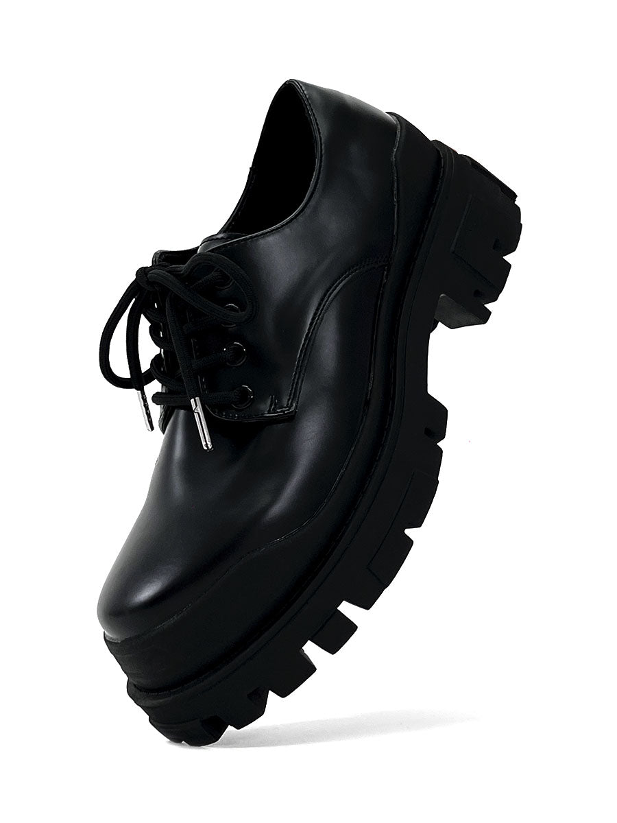 Thick Soled Men's British Commuting Formal Attire, High-end Black Elevated Leather Shoes